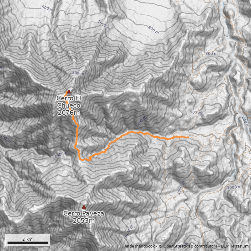 Mapa Este desde Hacienda El Encanto