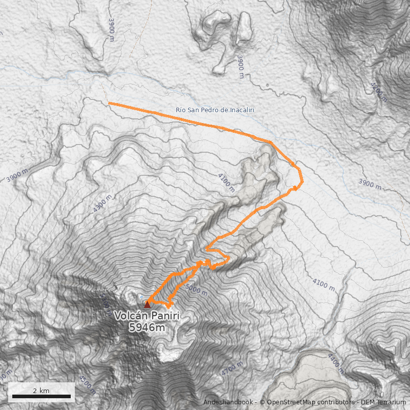 Mapa Directa Cara Norte