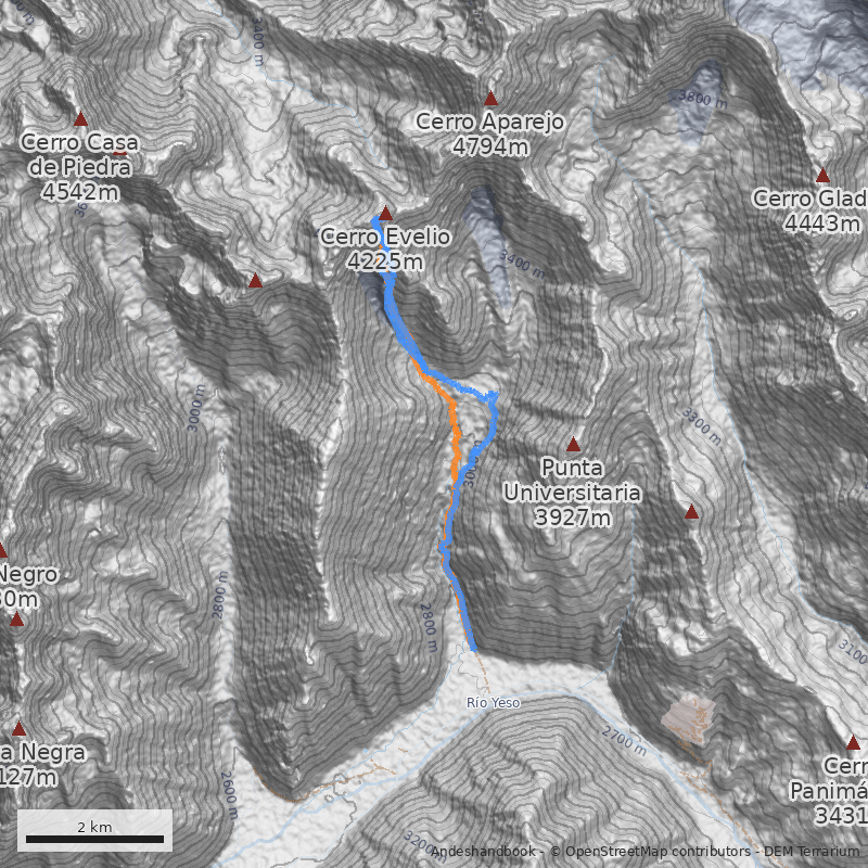 Mapa Canalón Sur