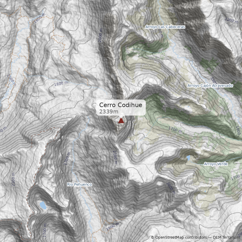 Mapa Valle Mitrauquén
