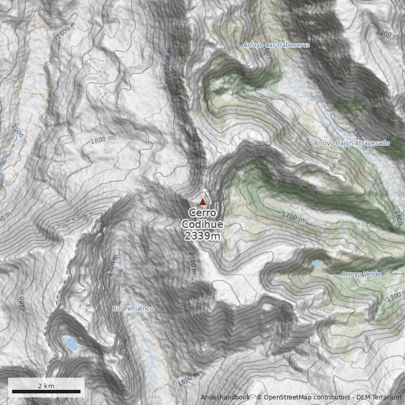 Mapa Valle Mitrauquén