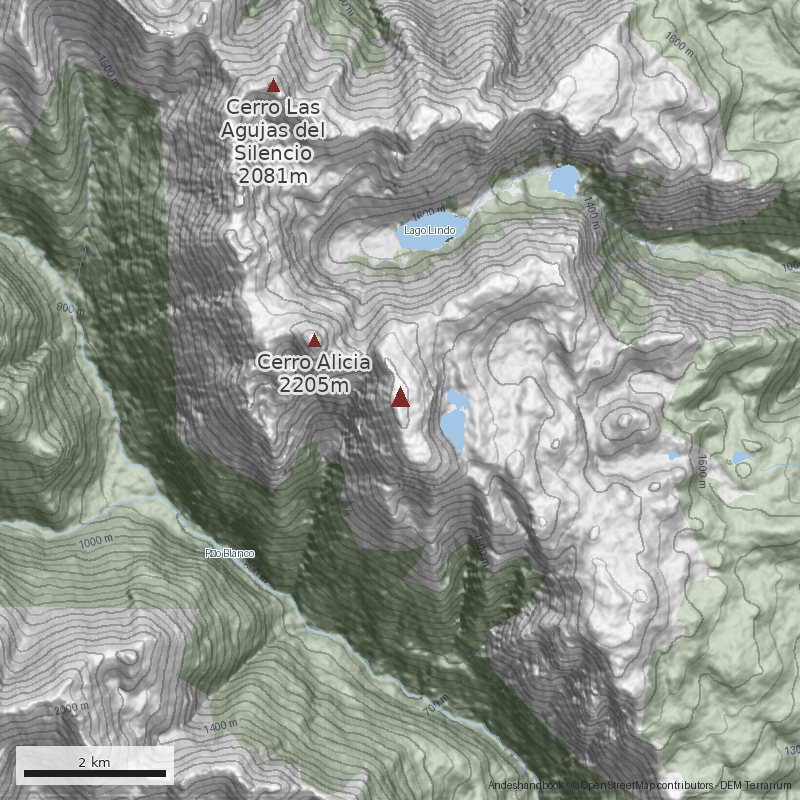 Mapa Normal desde el refugio