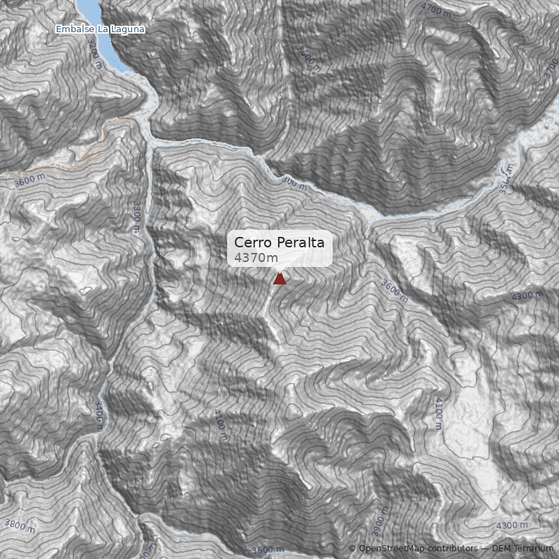 Mapa Cara este desde Infiernillo