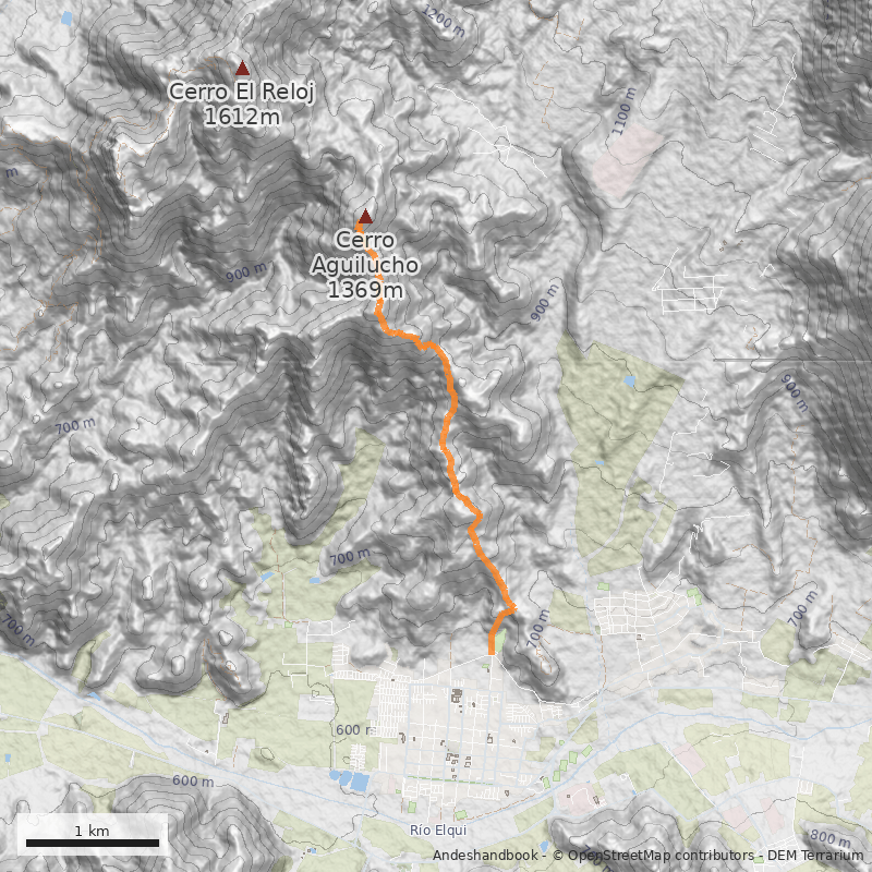 Mapa Normal desde el cementerio