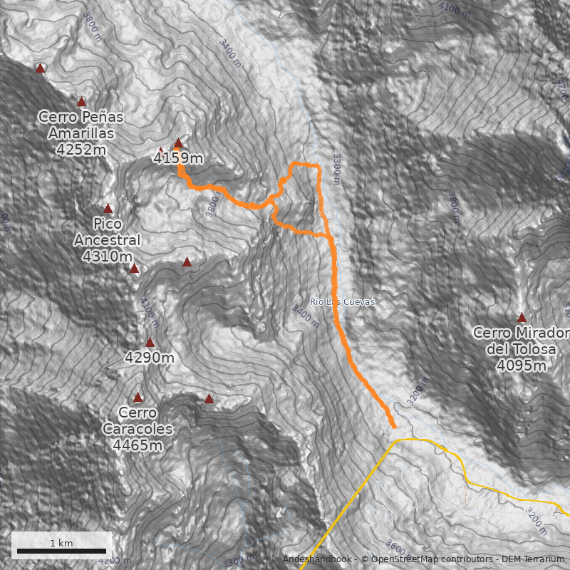 Mapa Cara Sur