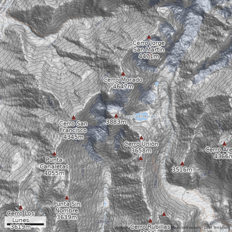 Mapa Directa cara sur