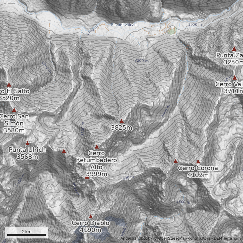Mapa Filo noreste