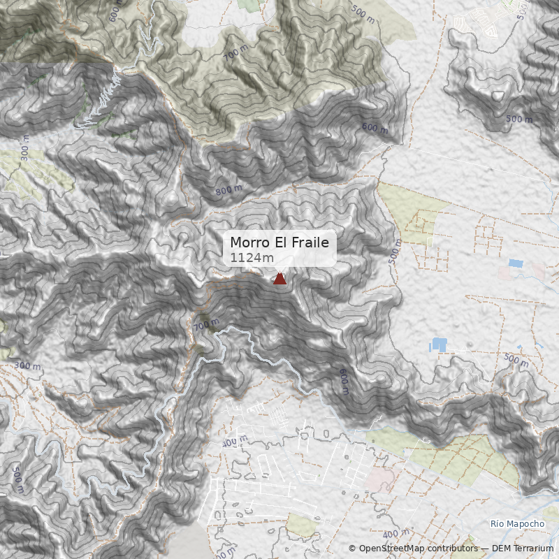 Mapa Normal desde Cuesta Barriga