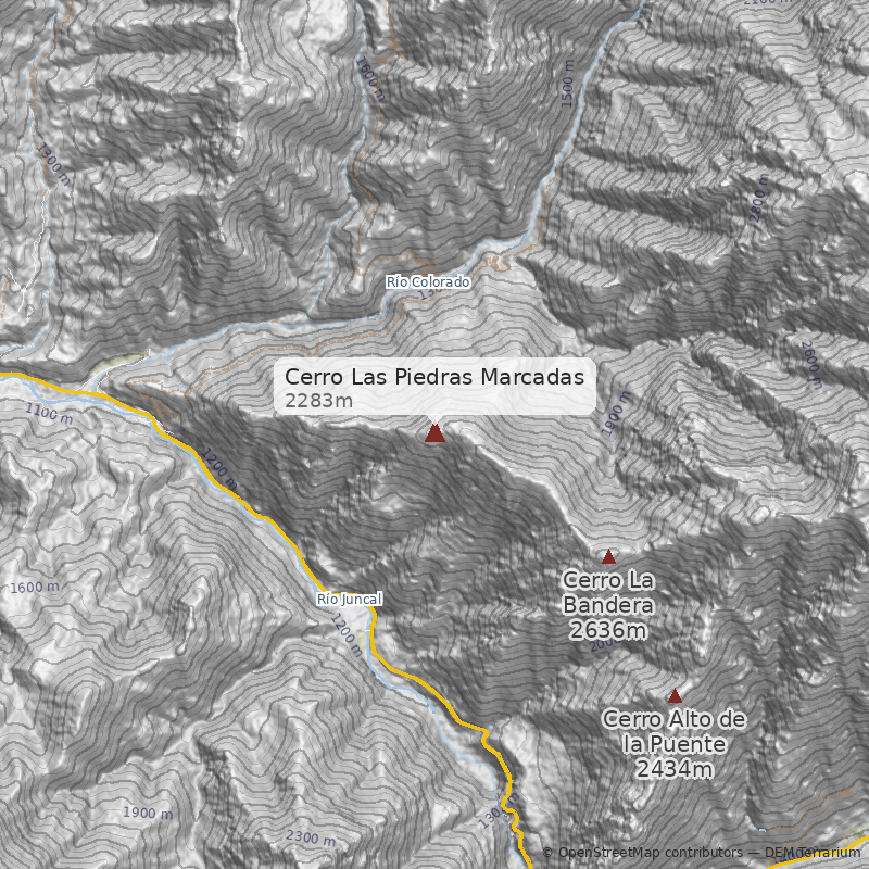 Mapa Normal desde Río Colorado