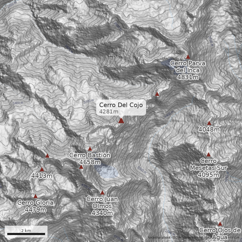 Mapa Normal desde Cajón Ojos de Agua