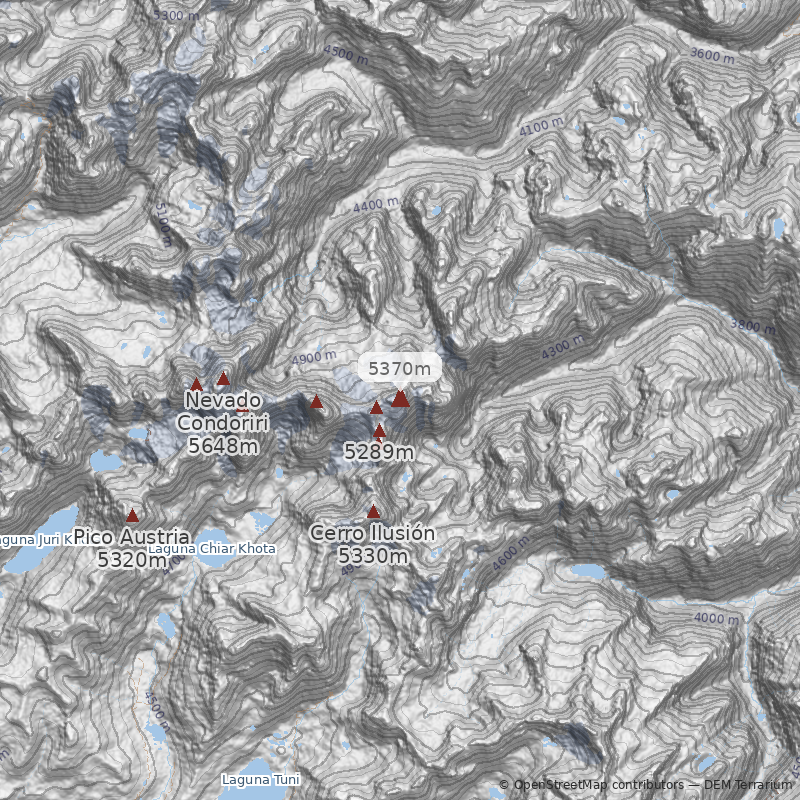 Mapa Directísima, Pared Suroeste