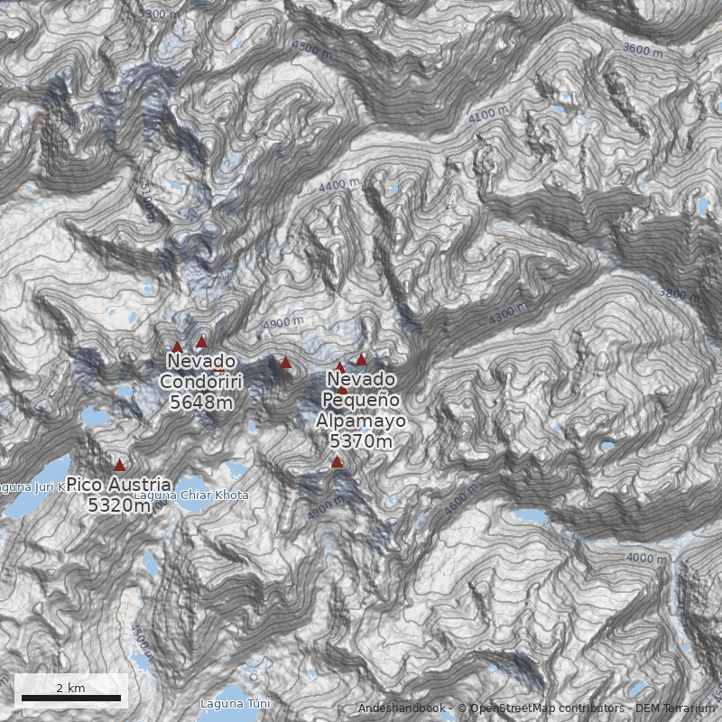 Mapa Directísima, Pared Suroeste