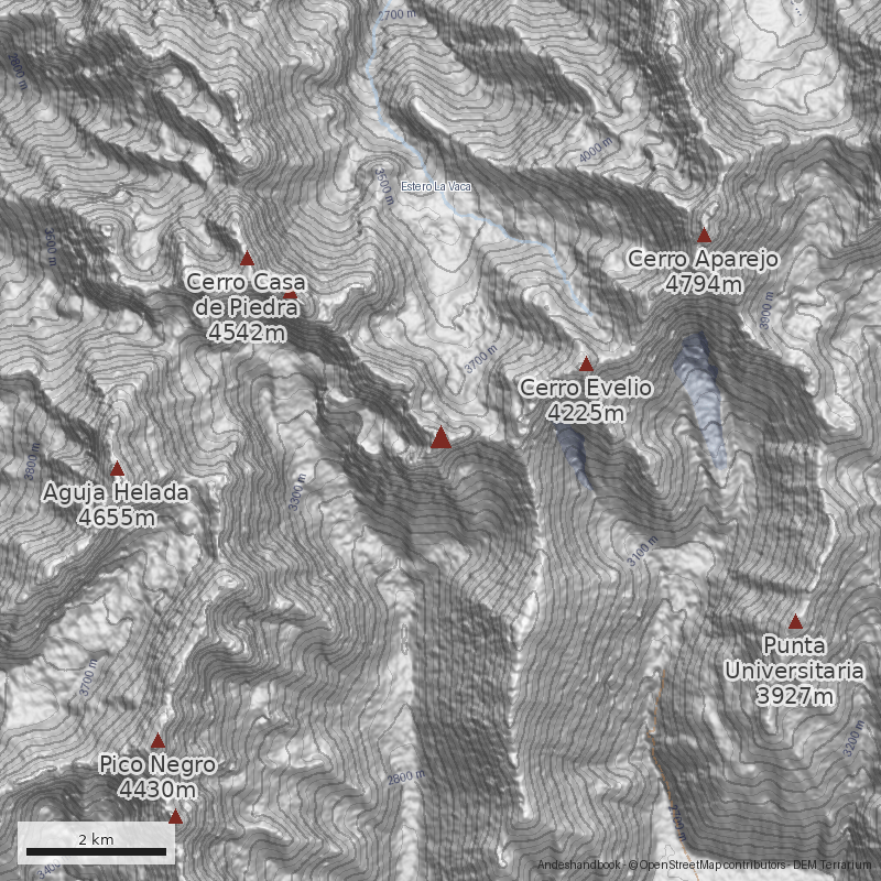Mapa Normal por el cajón Casa de Piedra