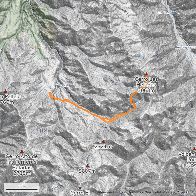 Mapa Huemul Ciego