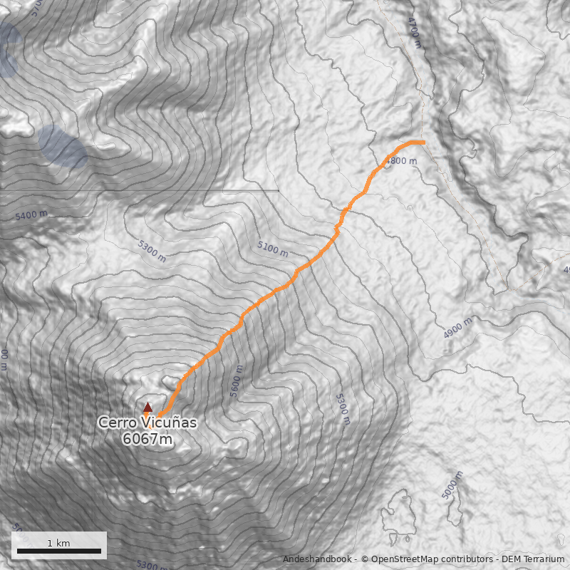 Mapa Directa Ladera Este