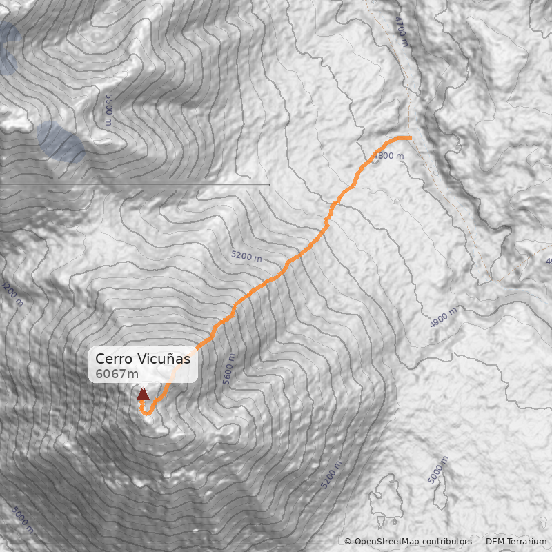 Mapa Directa Ladera Este