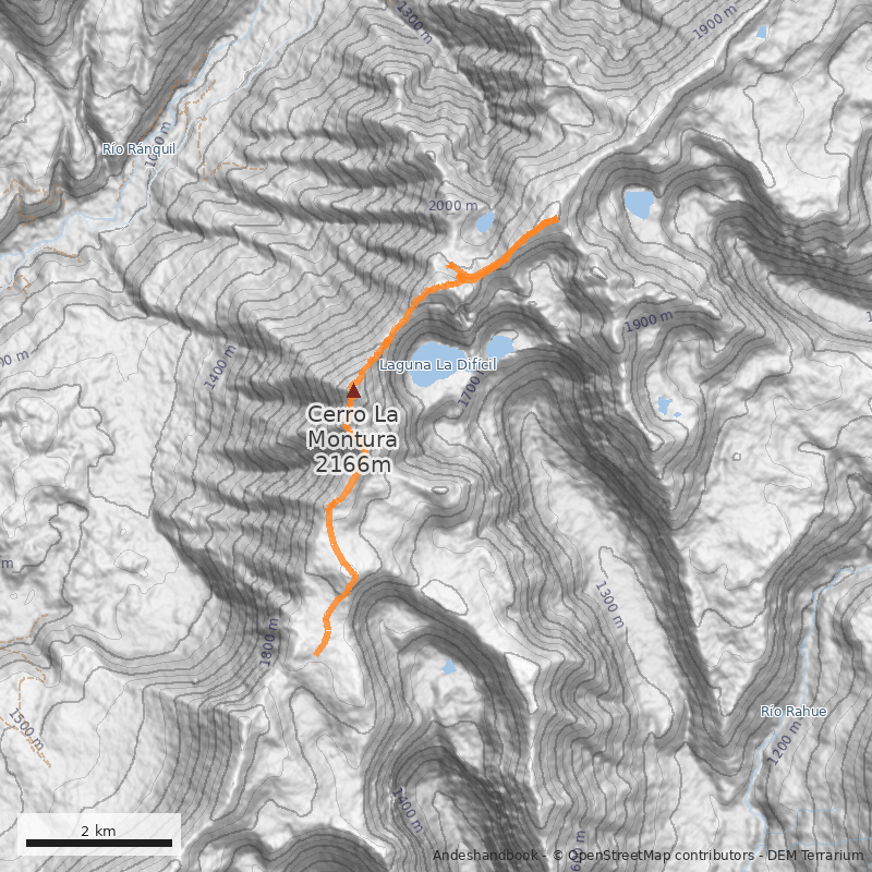 Mapa Travesía Malal del Potro
