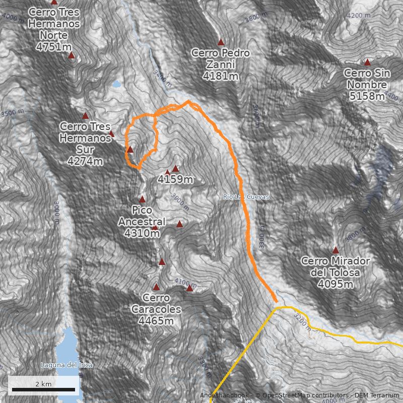 Mapa Arista Chilena 