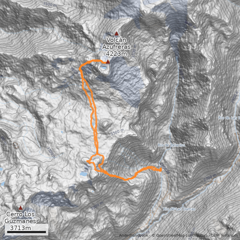 Mapa Normal desde Cajón de Palacios