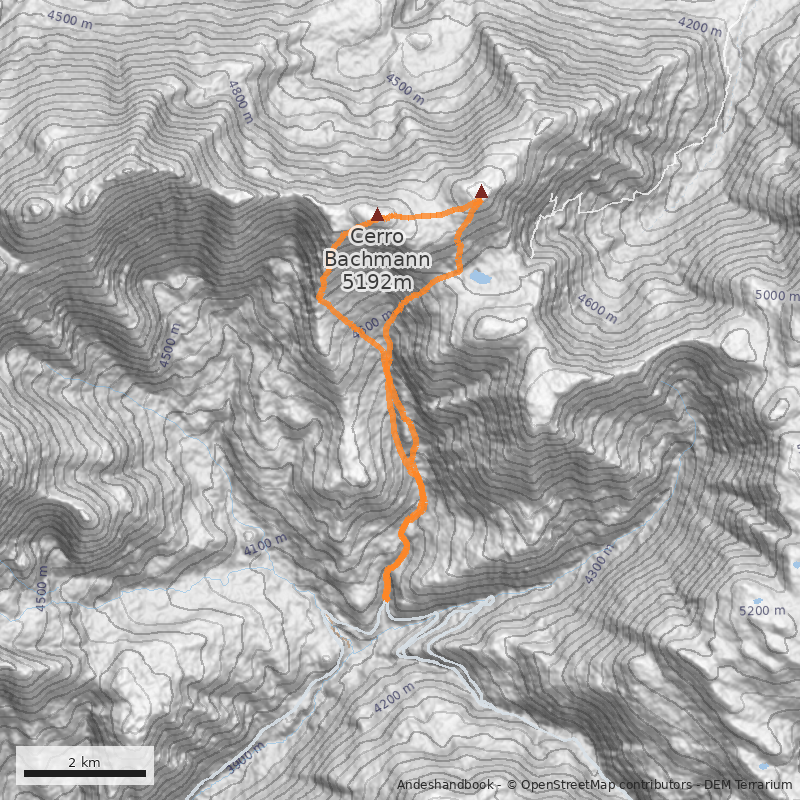Mapa Quebrada Vegas Escondidas