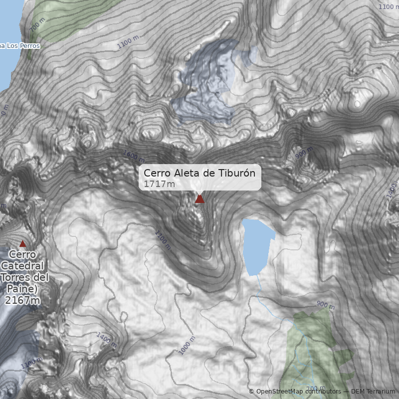 Mapa Variante pared suroeste