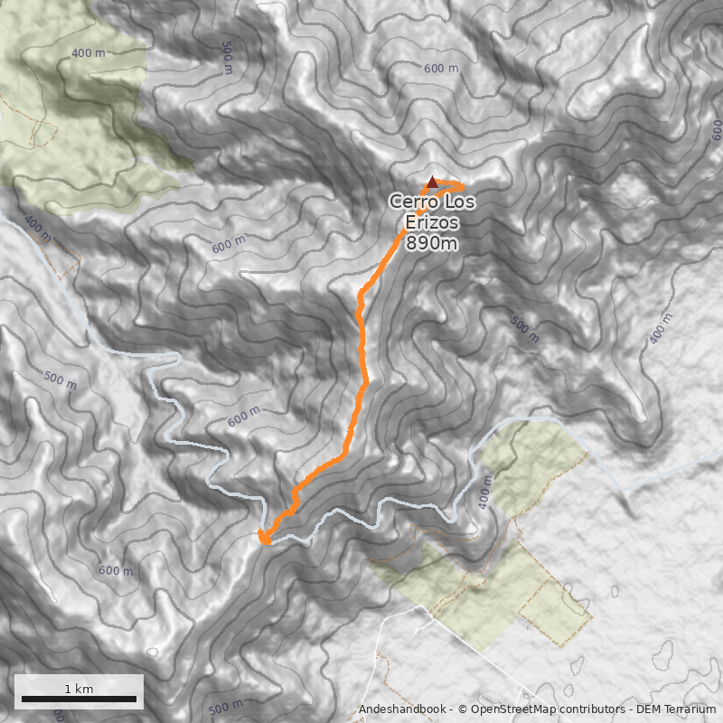 Mapa Normal desde Cuesta Mallarauco