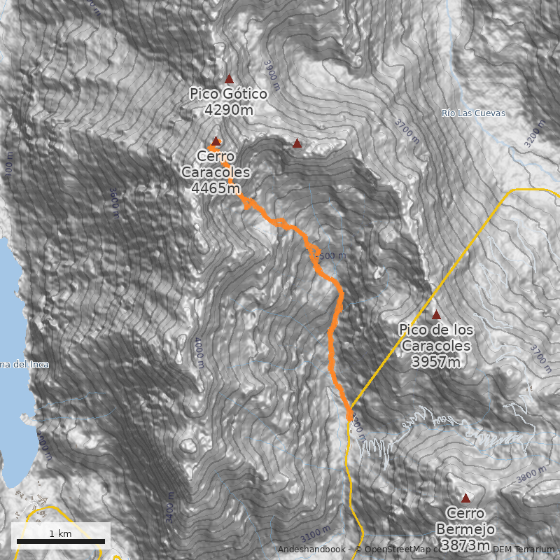 Mapa Ventisquero Wulf