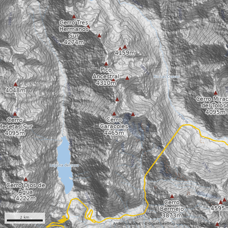 Mapa Ventisquero Wulf