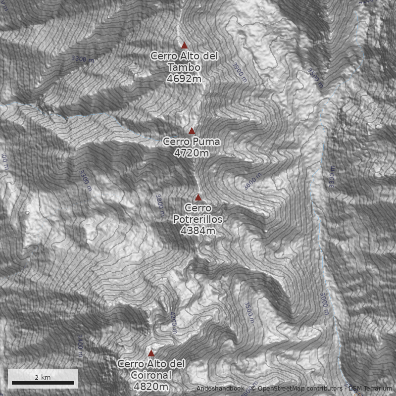 Mapa Normal por Río Olivares