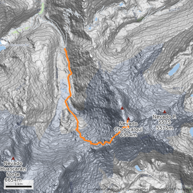 Mapa Normal, filo suroeste