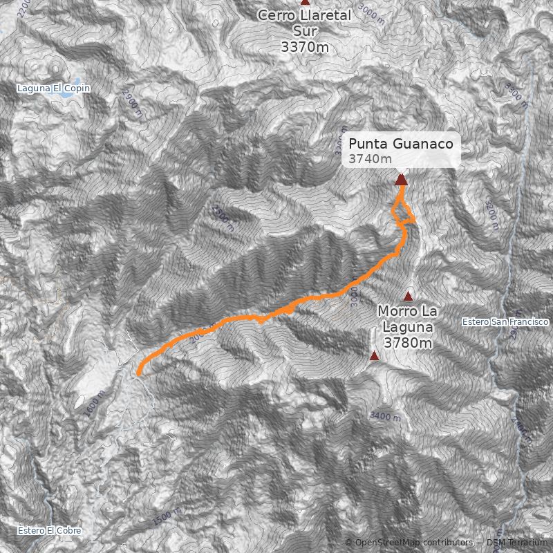 Mapa Normal, cara suroeste