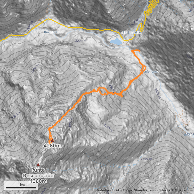 Mapa Canalón norte