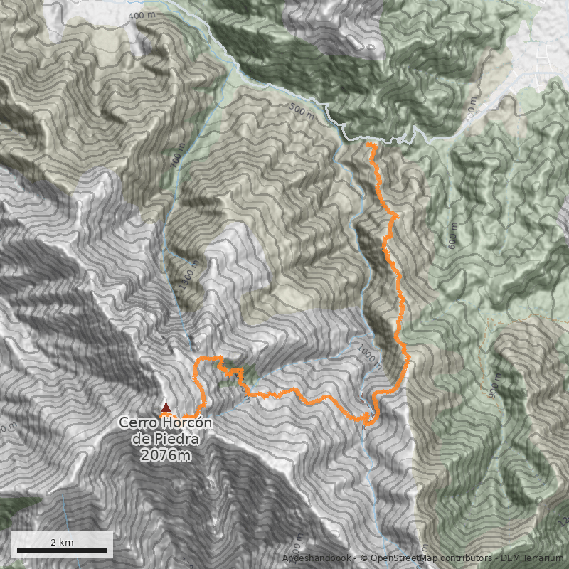 Mapa Normal por Cuesta el Cepillo