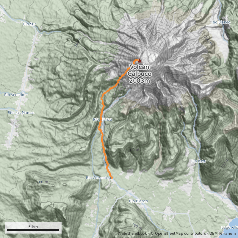 Mapa Río Blanco o Normal