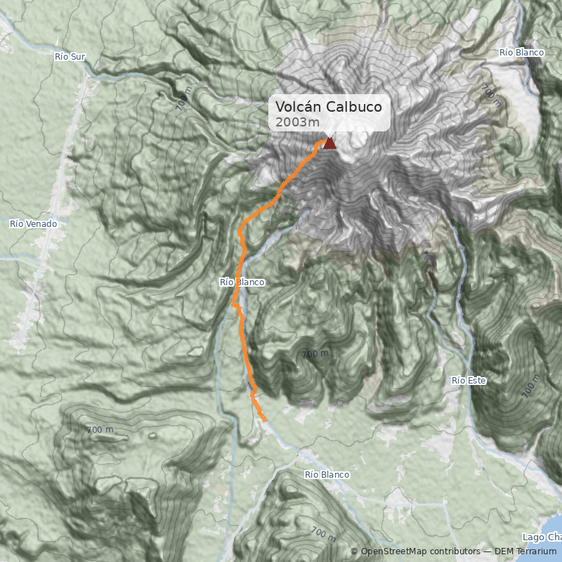 Mapa Río Blanco o Normal