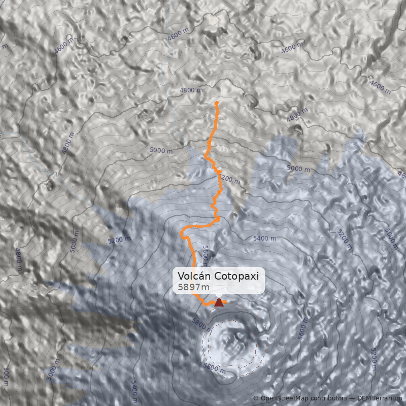 Mapa Normal, cara Norte