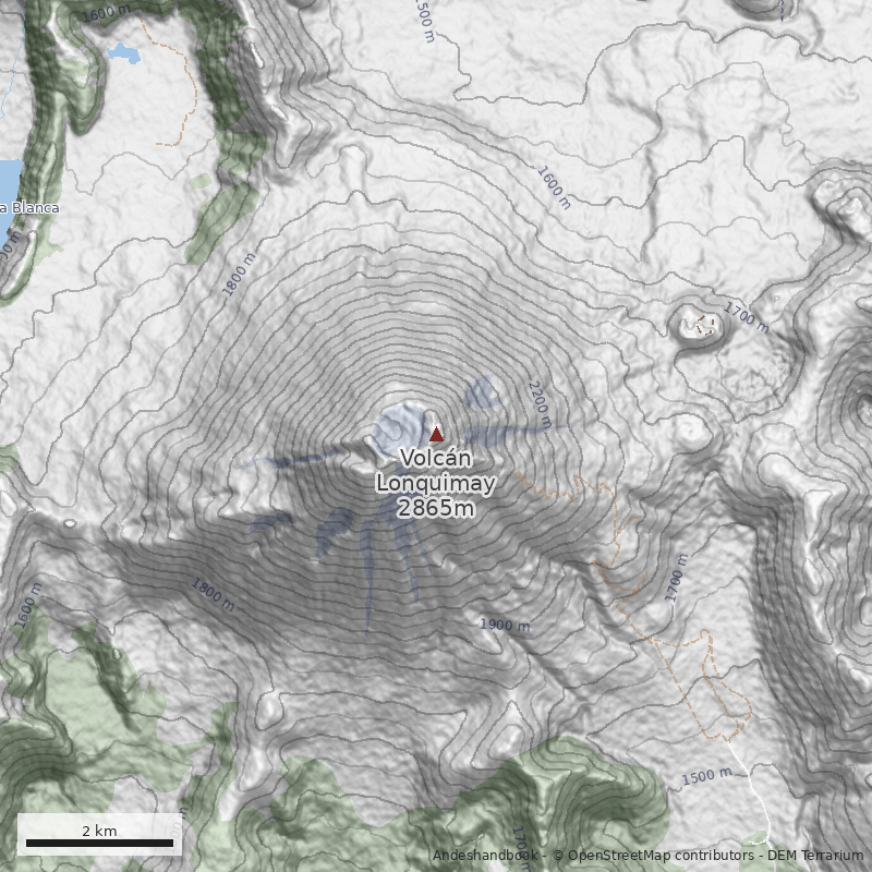 Mapa Directa ladera sur