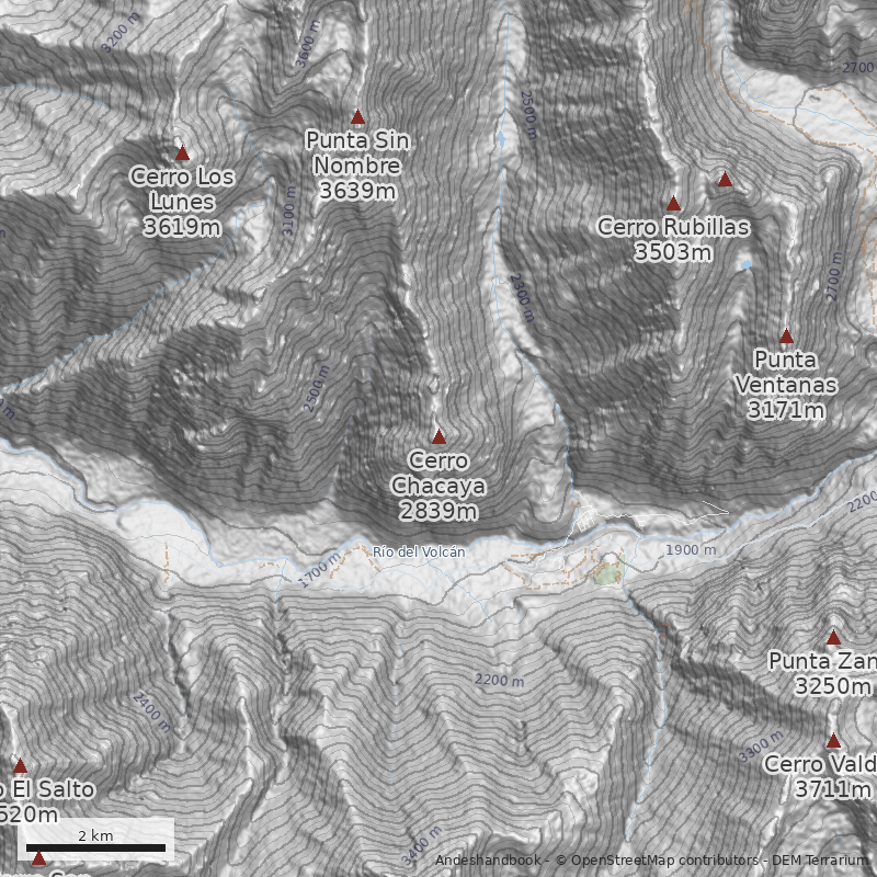Mapa Canalón de los Perros