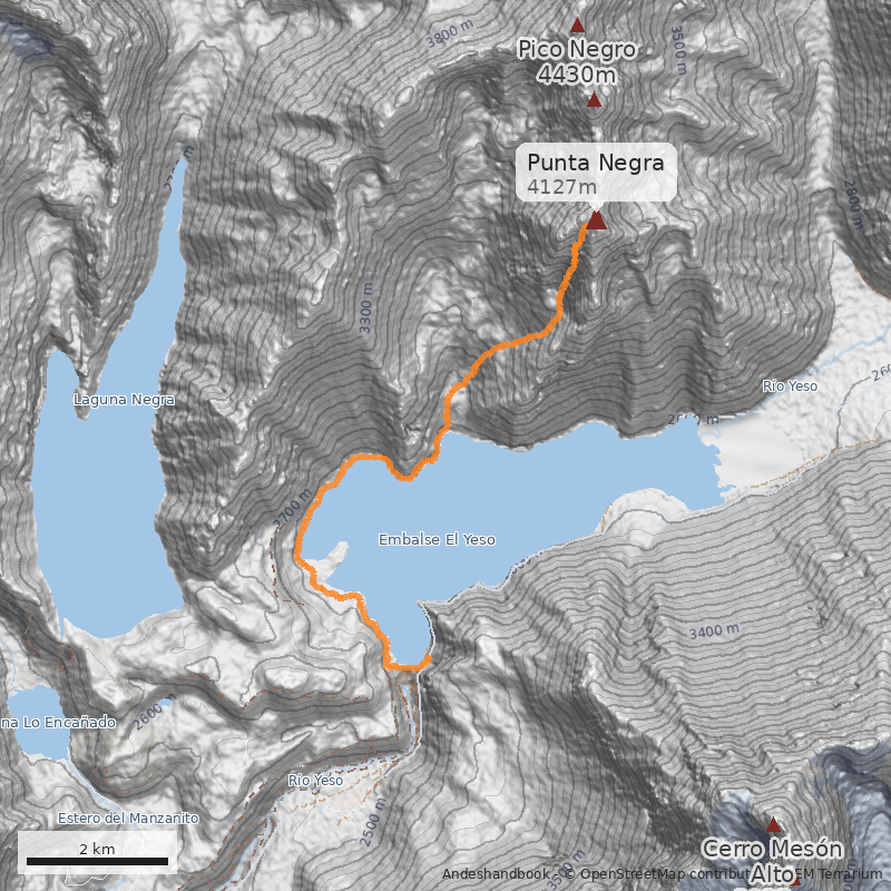 Mapa Canalón Central