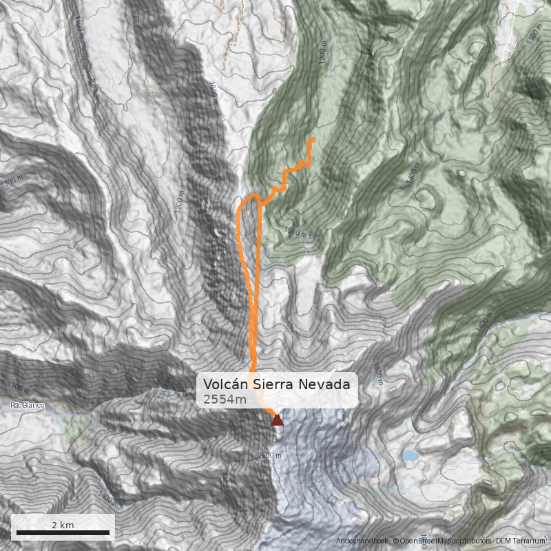 Mapa Filo norte, variante oeste