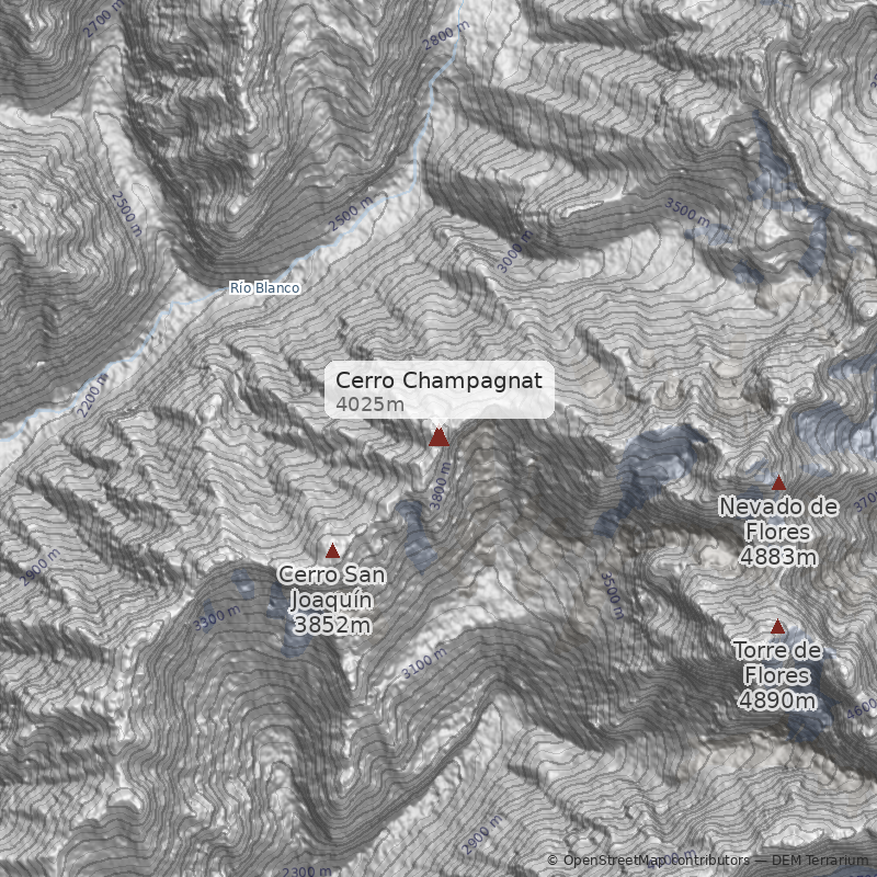 Mapa Filo Norte (Cumbre Noroeste)