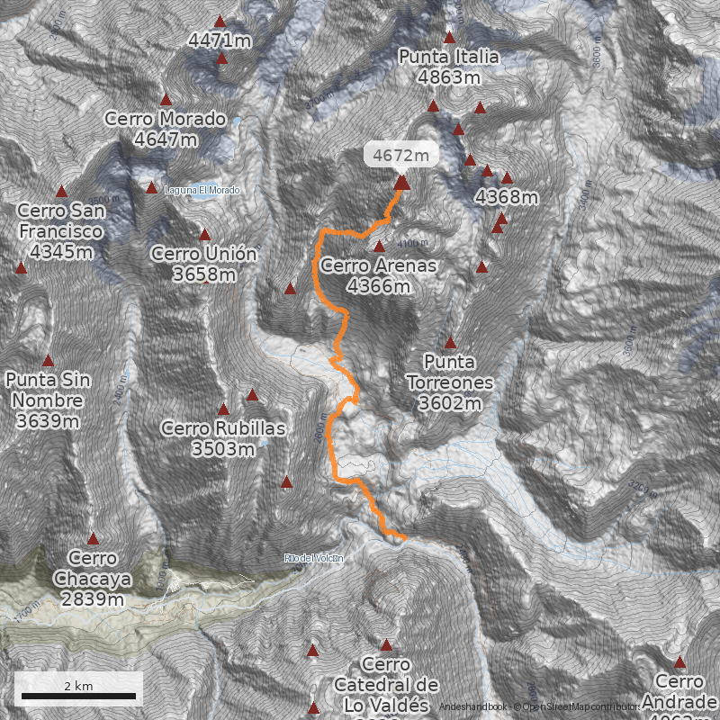 Mapa Cara Oeste / Filo Sur