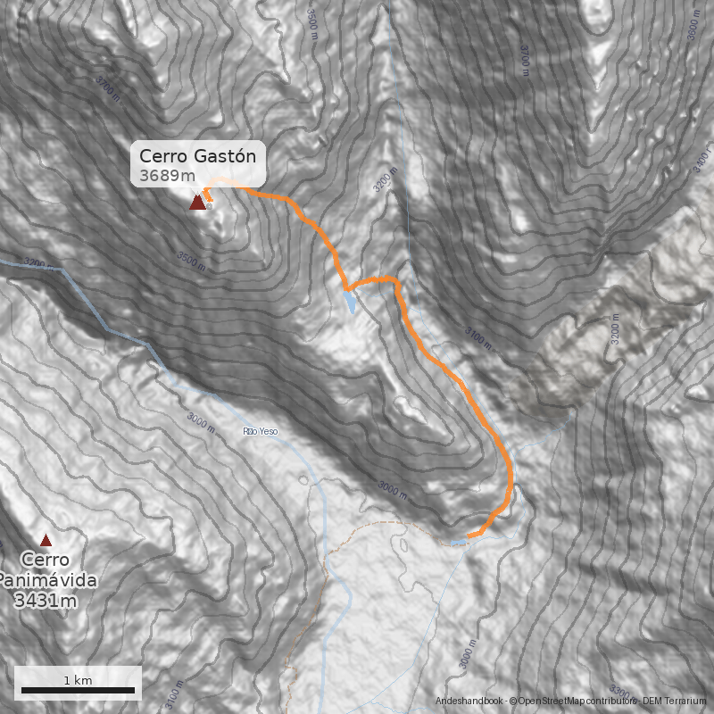 Mapa Normal cara noreste