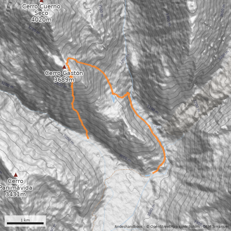 Mapa Canalón Sur