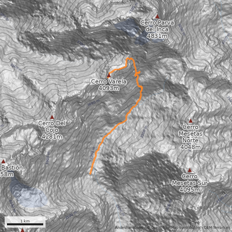 Mapa Portezuelo Este