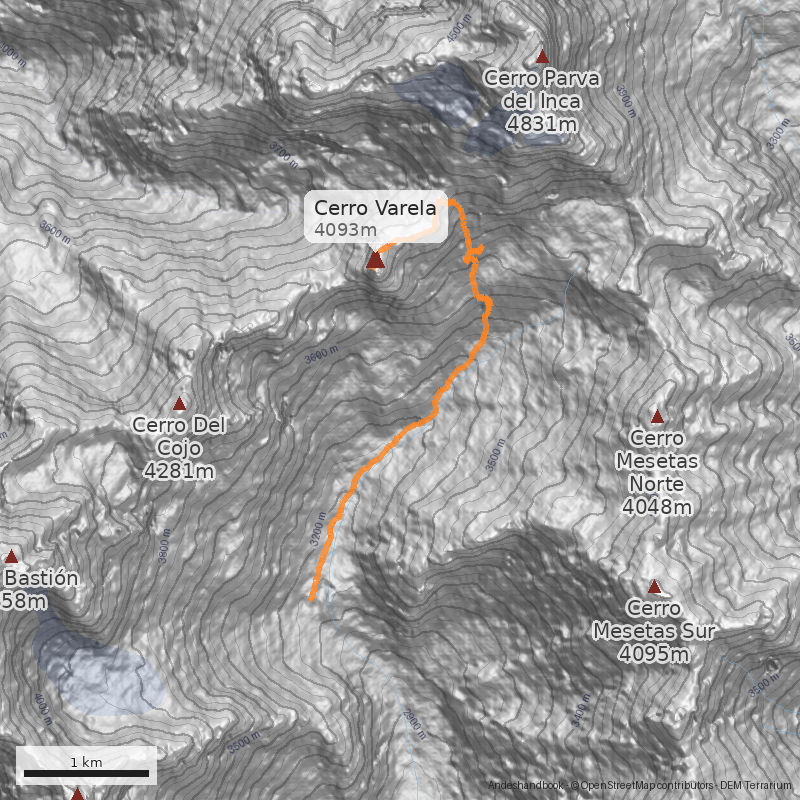 Mapa Portezuelo Este