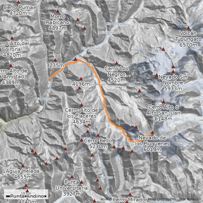 Mapa Normal por el valle del Museo