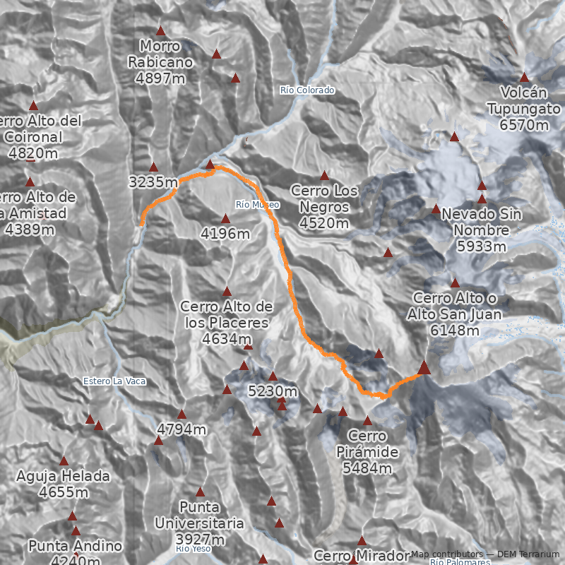 Mapa Normal por el valle del Museo