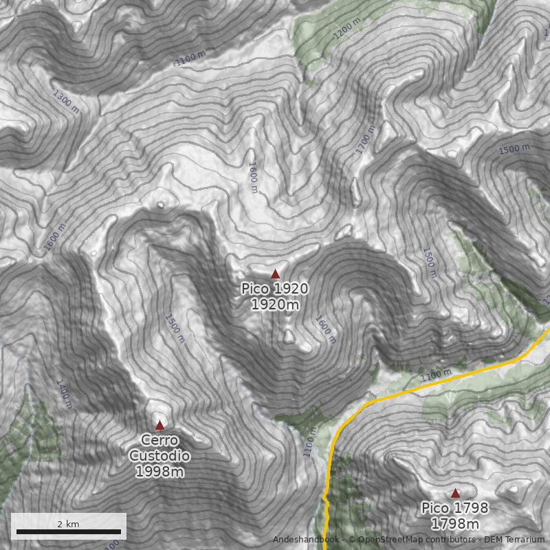 Mapa Canalón Central