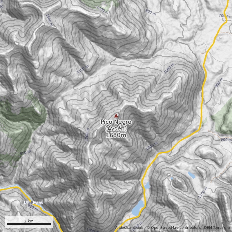 Mapa Directa Ladera Este